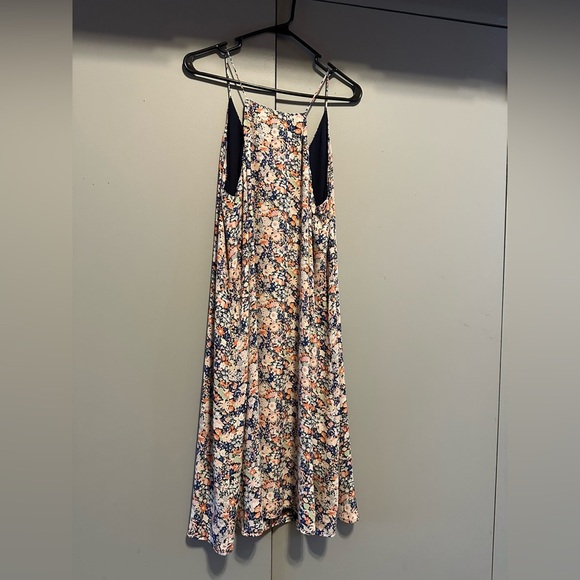 LOFT - Floral Asymmetrical Sleeveless Dress (Size L) - Picture 11 of 12